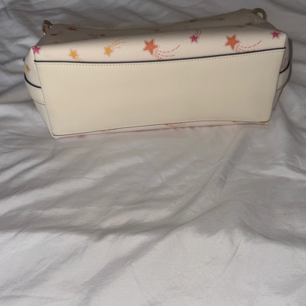 Coach Cream shoulder bag (with strap)with Pink & Orange Shooting Star Print - Picture 4 of 5